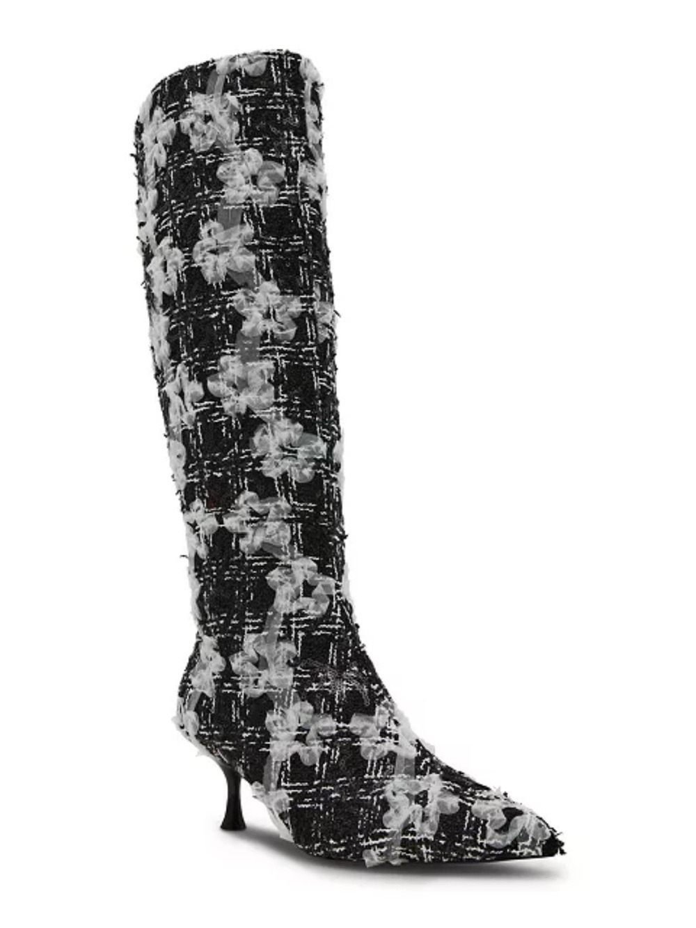 Betsey Johnson Women's Maxxine Floral Sequin Embellished Knee Boots - NWT